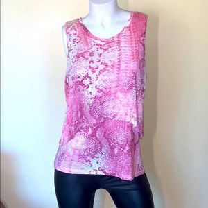 Juicy Couture Pink Snakeskin Tank Top